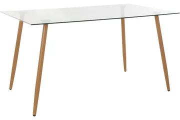 Abia Matbord 140 cm Glas - Brun - Möbler - Matplats - Matbord & köksbord