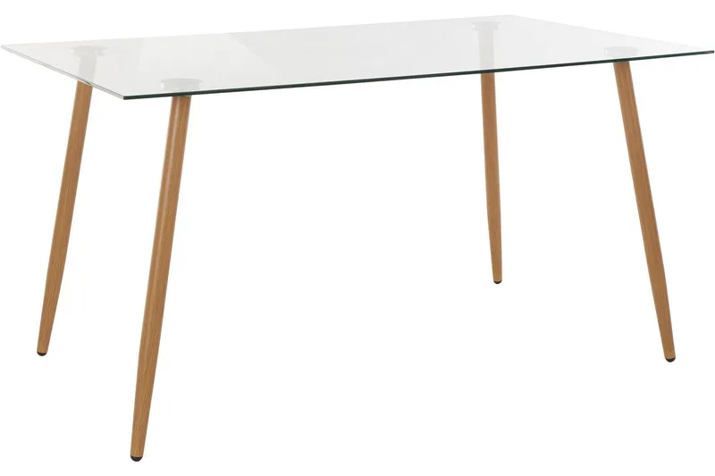 Abia Matbord 140 cm Glas - Brun - Möbler - Matplats - Matbord & köksbord