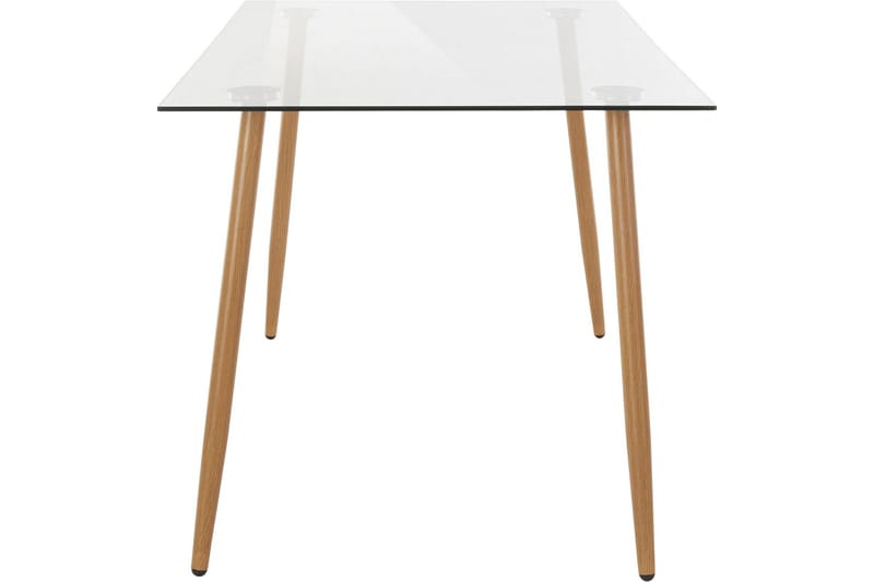 Abia Rektangulärt Matbord 140 cm med Trä- och Ekutseende - Transparent - Möbler - Matplats - Matbord & köksbord