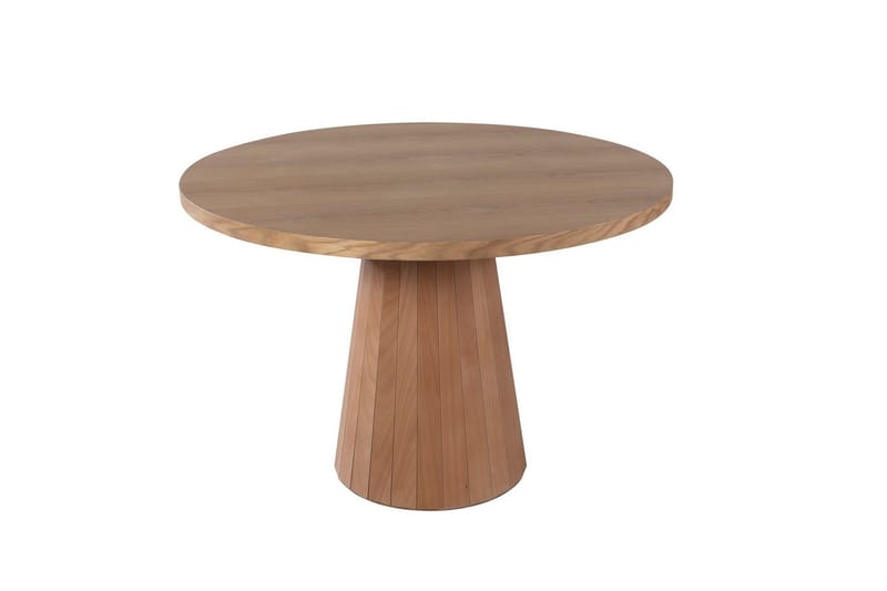 Albero Runt Matbord 100 cm med Trä- och Ekutseende, Ljusbrun