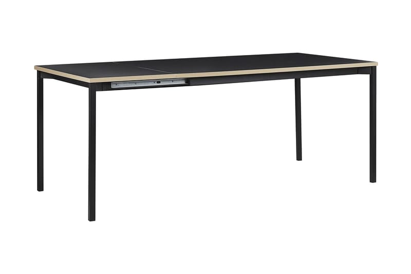 ANAVAL Matbord 190 cm Hopfällbart Svart - Möbler - Matplats - Matbord & köksbord