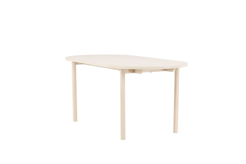 Andy Ovalt Matbord 180 cm med Trä- och Ekutseende - Vit - Möbler - Matplats - Matbord & köksbord
