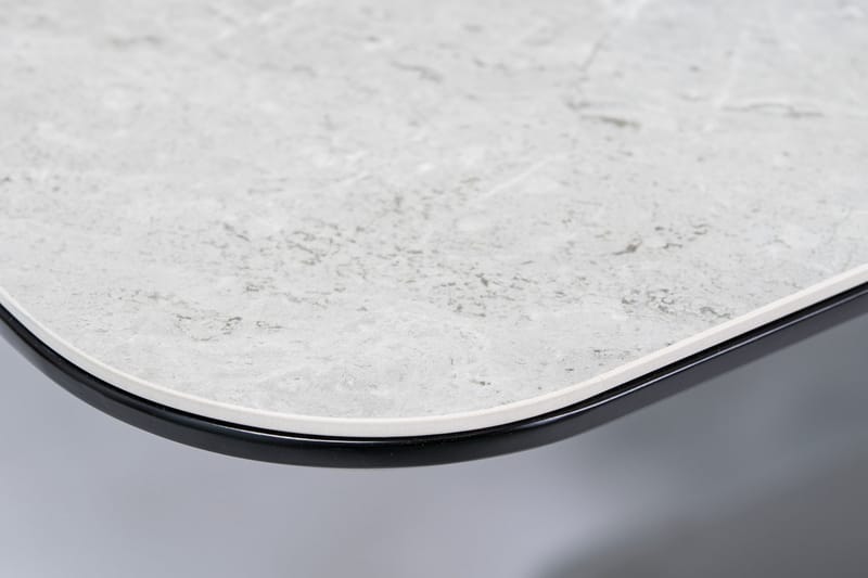 ANIXI Förlängningsbart Matbord 160 cm Keramik/Grå/Svart - Bord - Matbord & köksbord