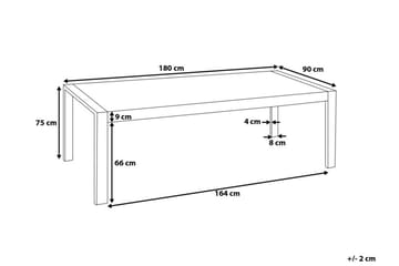 Arctic I Matbord 180 cm - Vit - Möbler - Matplats - Matbord & köksbord
