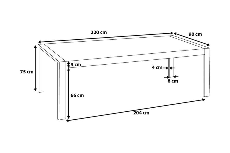 ARCTIC I Matbord 220 cm - Bord - Matbord & köksbord