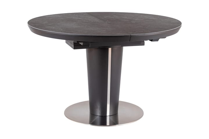 ATANDO Förlängningsbart Matbord 120 cm Runt Keramik/Grå - Bord - Matbord & köksbord
