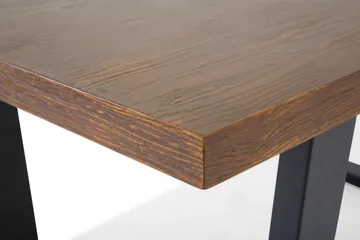 Austin Rektangulärt Matbord 160 cm i Trä med Valnöts- och Metallutseende - Brun - Möbler - Matplats - Matbord & köksbord