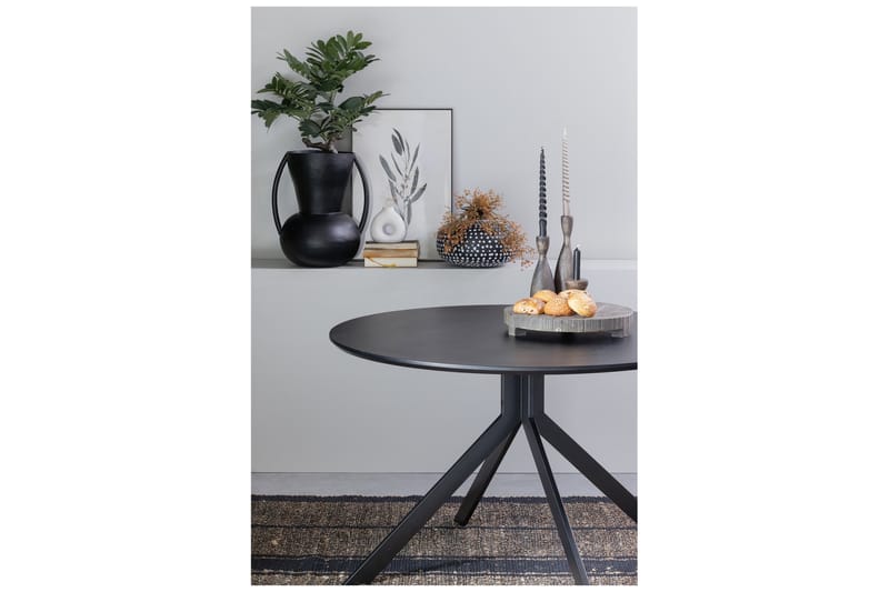 BAER Matbord 120 Runt Svart - Möbler - Matplats - Matbord & köksbord
