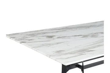 Ballina Matbord 160 cm - Vit/Svart - Möbler - Matplats - Matbord & köksbord