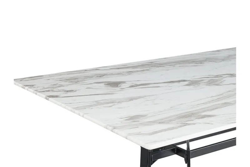 Ballina Matbord 160 cm - Vit/Svart - Möbler - Matplats - Matbord & köksbord