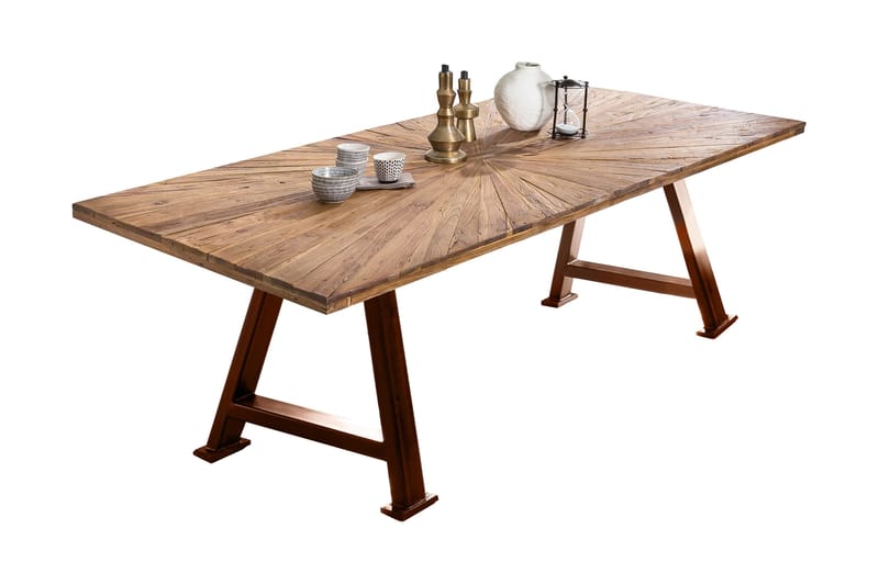 BAMRA Matbord 200x100 cm Återvunnet Trä/Brun - Bord - Matbord & köksbord