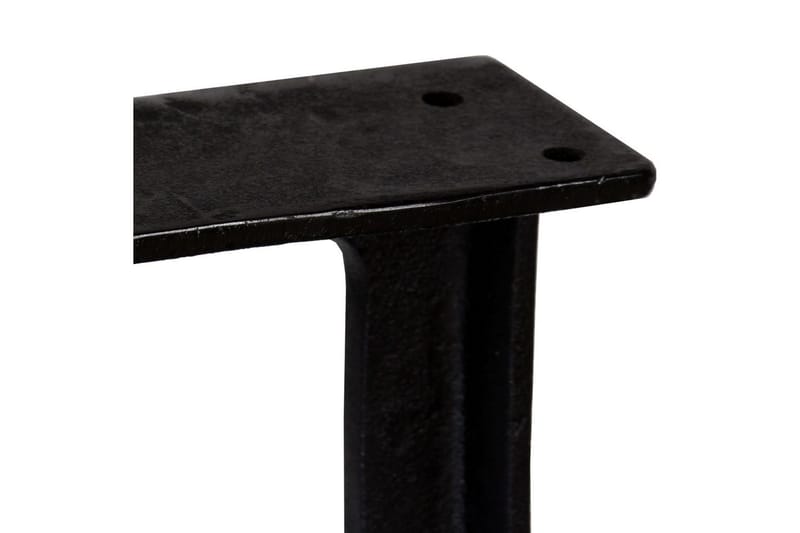 Bänkben 2 st A-ram gjutjärn - Svart - Möbler - Tillbehör & accessoarer - Bordstillbehör - Bordsben
