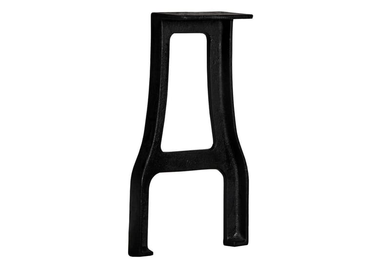 Bänkben 2 st A-ram gjutjärn - Svart - Möbler - Tillbehör & accessoarer - Bordstillbehör - Bordsben
