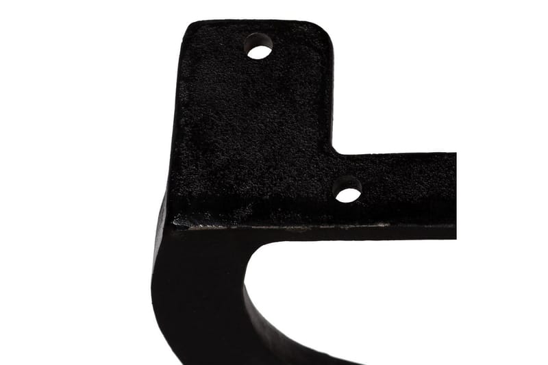 Bänkben 2 st X-ram gjutjärn - Svart - Möbler - Tillbehör & accessoarer - Bordstillbehör - Bordsben