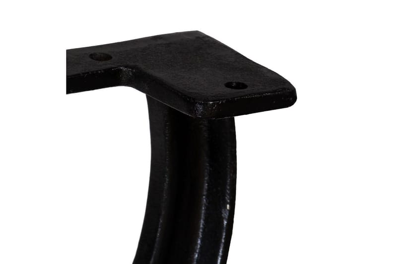 Bänkben 2 st X-ram gjutjärn - Svart - Möbler - Tillbehör & accessoarer - Bordstillbehör - Bordsben