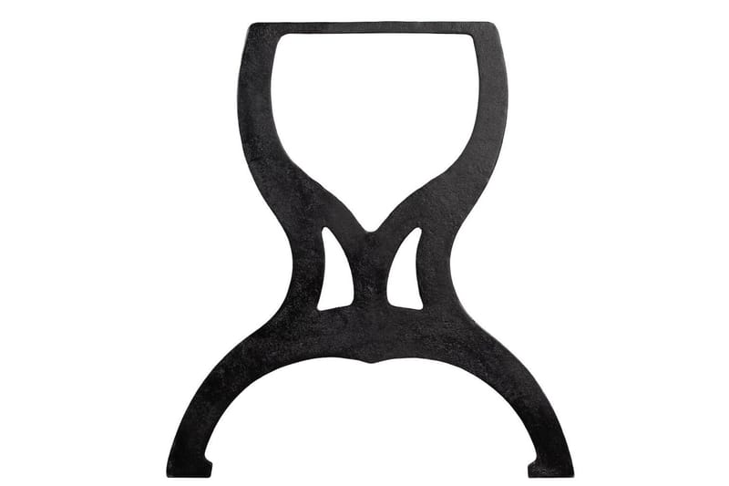 Bänkben 2 st X-ram gjutjärn - Svart - Möbler - Tillbehör & accessoarer - Bordstillbehör - Bordsben