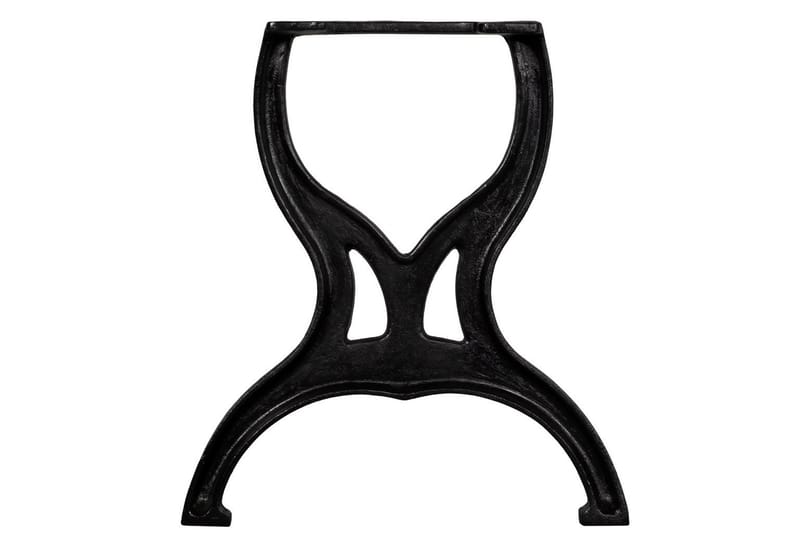 Bänkben 2 st X-ram gjutjärn - Svart - Möbler - Tillbehör & accessoarer - Bordstillbehör - Bordsben