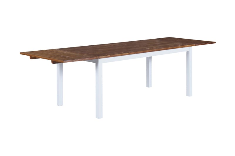 BARROW Förlängningsbart Matbord 90 cm Natur/Vit - Bord - Matbord & köksbord