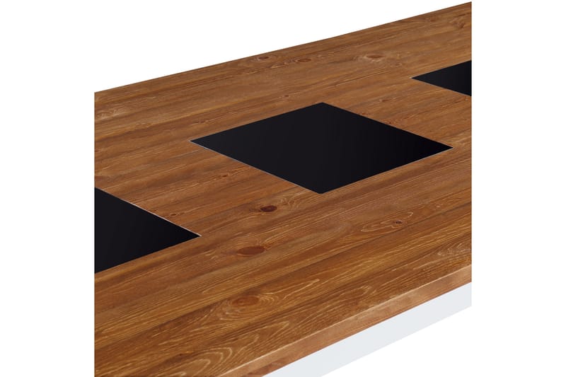 BARROW Förlängningsbart Matbord 90 cm Natur/Vit/Svart - Bord - Matbord & köksbord