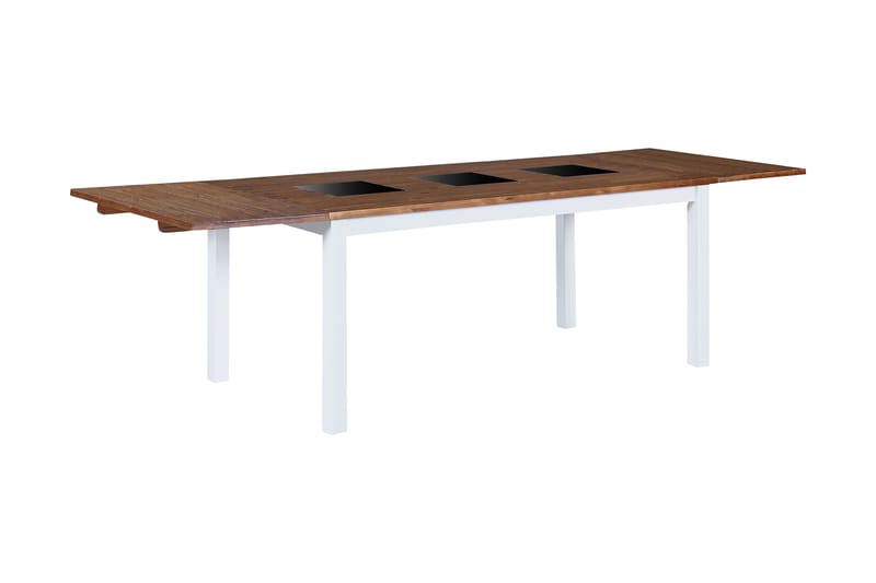 BARROW Förlängningsbart Matbord 90 cm Natur/Vit/Svart - Bord - Matbord & köksbord
