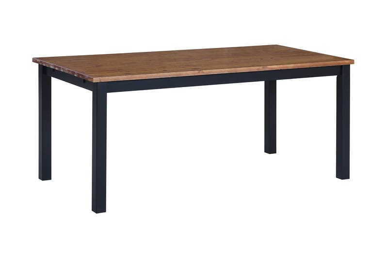 BARROW Förlängningsbart Matbord 90 cm Svart/Natur/Svart - Bord - Matbord & köksbord