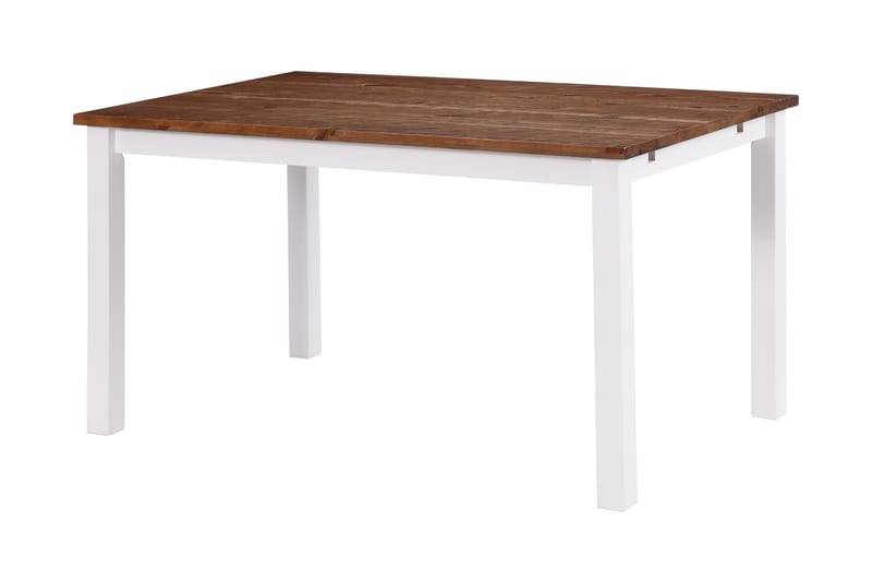 BARROW Förlängningsbart Matbord  90 cm Vit/Natur - Bord - Matbord & köksbord