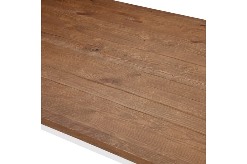 BARROW Förlängningsbart Matbord  90 cm Vit/Natur - Bord - Matbord & köksbord