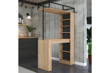 Matbord Beloumont Valnöt / Svart - Svart/Mörkbrun - Möbler - Matplats - Matbord & köksbord