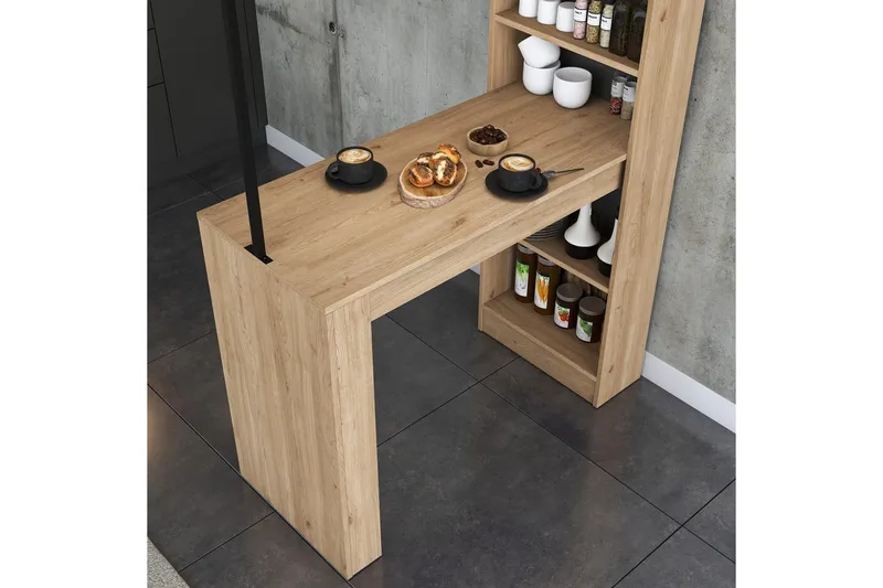 Matbord Beloumont Valnöt / Svart - Svart/Mörkbrun - Möbler - Matplats - Matbord & köksbord