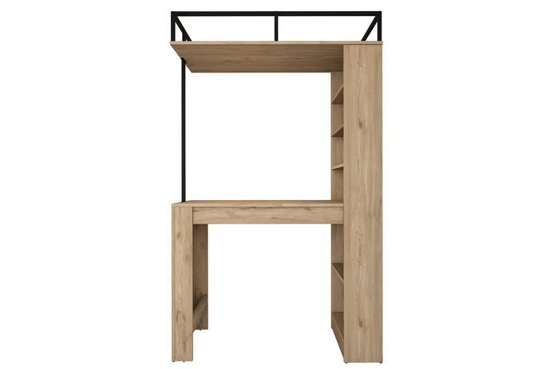 Matbord Beloumont Valnöt / Svart - Svart/Mörkbrun - Möbler - Matplats - Matbord & köksbord