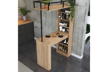 Matbord Beloumont Valnöt / Svart - Svart/Mörkbrun - Möbler - Matplats - Matbord & köksbord