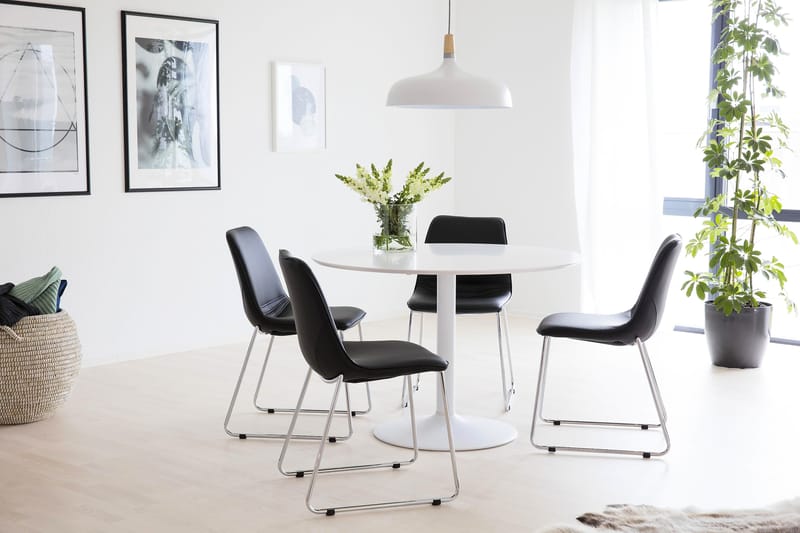 BESANO Matbord 110 Runt Vit - Möbler - Matplats - Matbord & köksbord