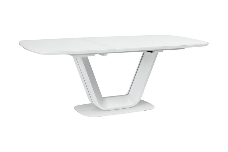 BETHAL Förlängningsbart Matbord 140 cm Glas/Vit - Bord - Matbord & köksbord