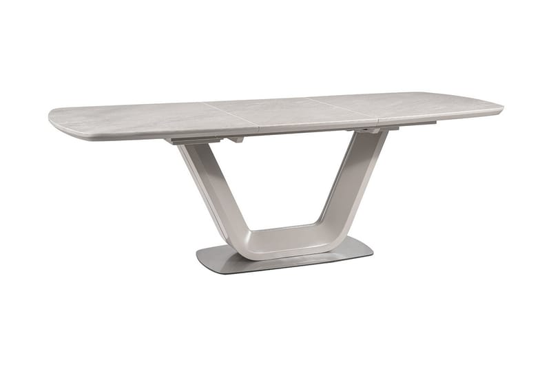 BETHAL Förlängningsbart Matbord 160 cm Keramik/Grå - Bord - Matbord & köksbord