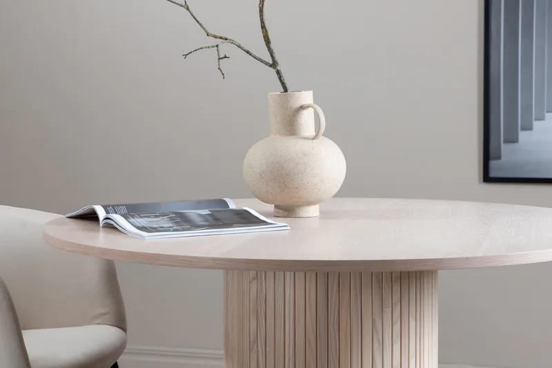 Bianca Matbord 110 cm Runt - Beige - Möbler - Matplats - Matbord & köksbord