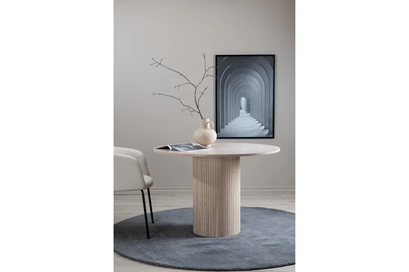 Bianca Matbord 110 cm Runt - Beige - Möbler - Matplats - Matbord & köksbord