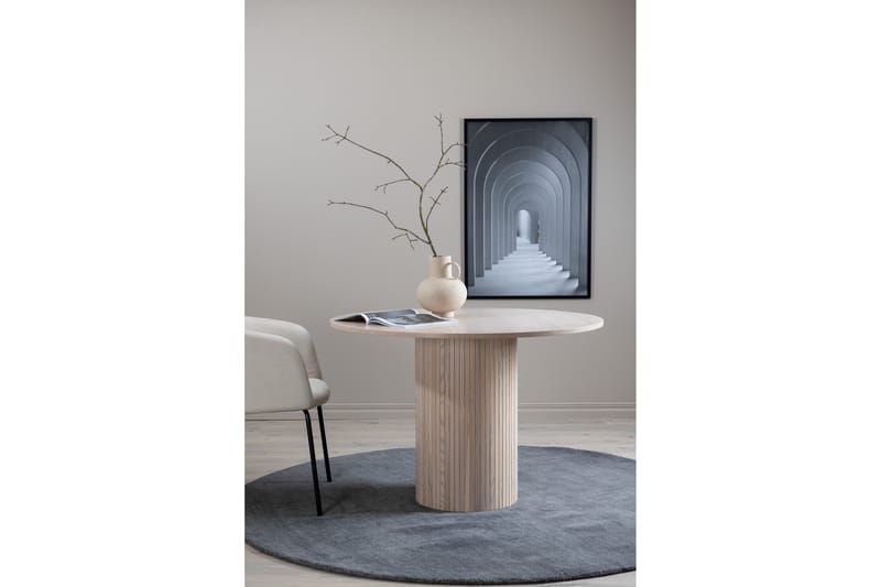 Bianca Matbord 110 cm Runt - Beige - Möbler - Matplats - Matbord & köksbord