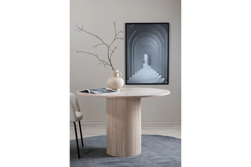 Bianca Matbord 110 cm Runt - Beige - Möbler - Matplats - Matbord & köksbord