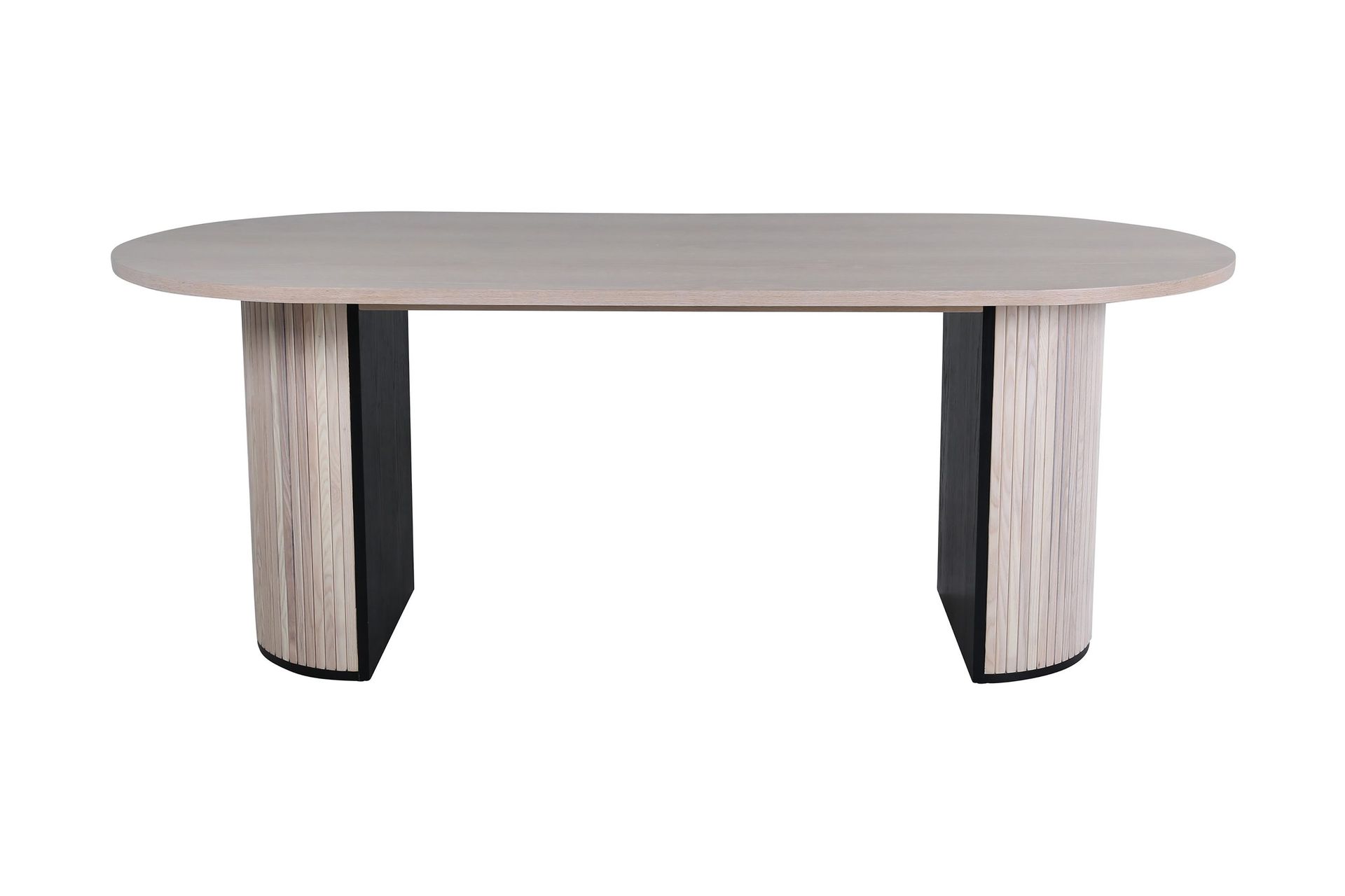 bianca matbord 200 cm ovalt - beige