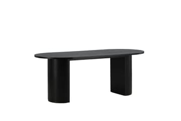 Bianca Matbord 200 cm Ovalt - Svart - Möbler - Matplats - Matbord & köksbord