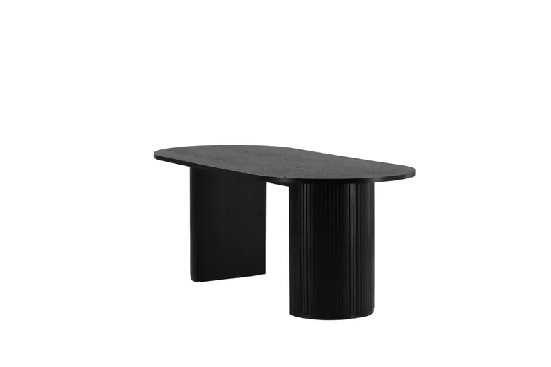 Bianca Matbord 200 cm Ovalt - Svart - Möbler - Matplats - Matbord & köksbord