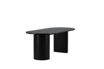 Bianca Matbord 200 cm Ovalt - Svart - Möbler - Matplats - Matbord & köksbord