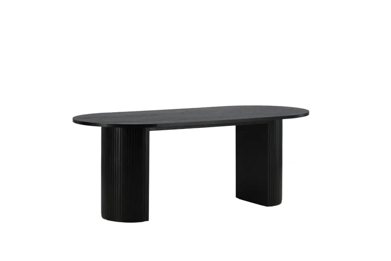 Bianca Matbord 200 cm Ovalt - Svart - Möbler - Matplats - Matbord & köksbord