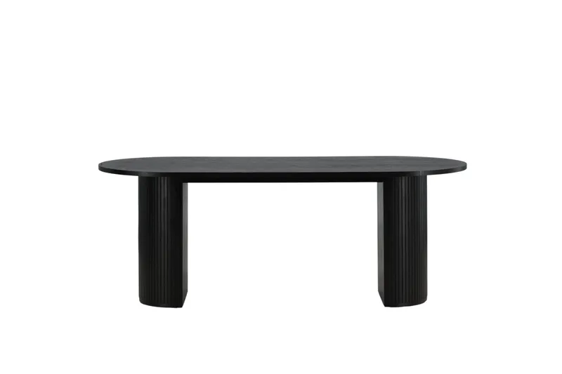 Bianca Matbord 200 cm Ovalt - Svart - Möbler - Matplats - Matbord & köksbord
