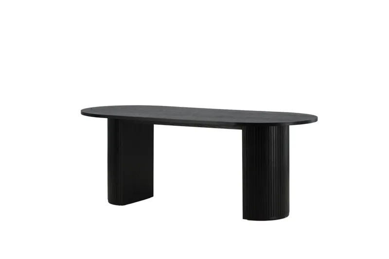 Bianca Matbord 200 cm Ovalt - Svart - Möbler - Matplats - Matbord & köksbord