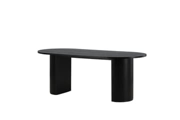 Bianca Matbord 200 cm Ovalt - Svart - Möbler - Matplats - Matbord & köksbord