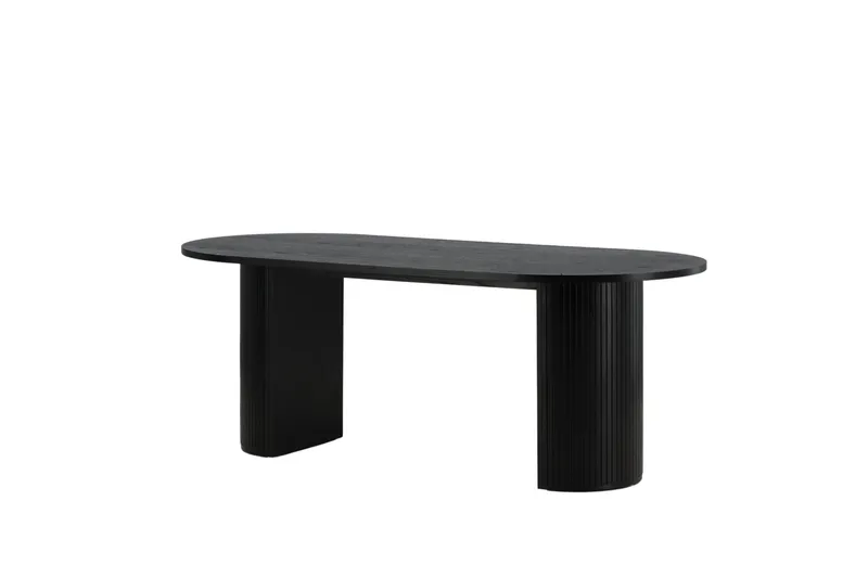 Bianca Matbord 200 cm Ovalt - Svart - Möbler - Matplats - Matbord & köksbord