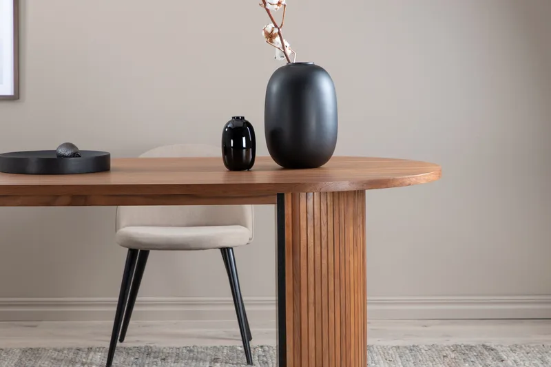 Bianca Matbord 200 cm Ovalt - Valnötsbrun - Möbler - Matplats - Matbord & köksbord