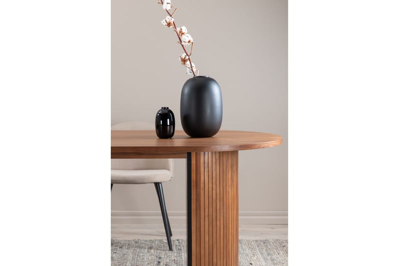 Bianca Matbord 200 cm Ovalt - Valnötsbrun - Möbler - Matplats - Matbord & köksbord