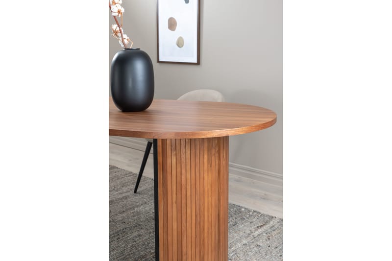 Bianca Matbord 200 cm Ovalt - Valnötsbrun - Möbler - Matplats - Matbord & köksbord